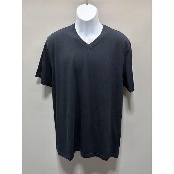 Banana Republic Other - Banana Republic Men's XL Black Basic Vee V Neck Short Sleeve T Shirt Minimalist